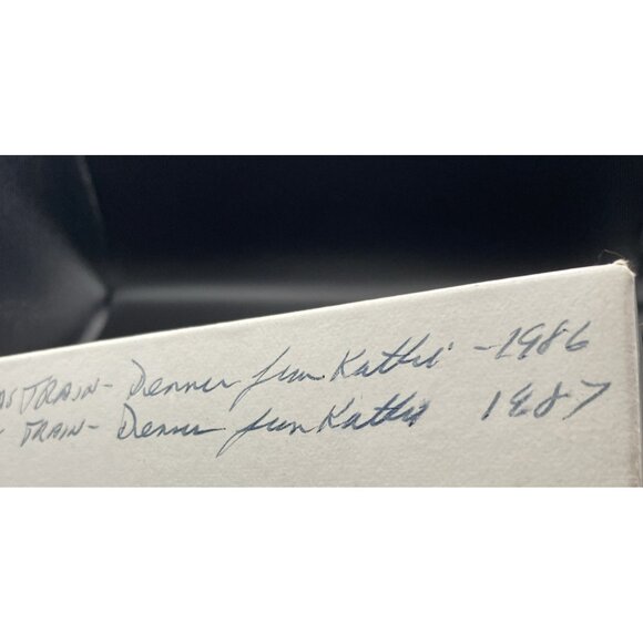 Lot 2 Vintage Wooden Train Ornaments Santa Blue Bear Engine Locomotive Christmas - Picture 14 of 15